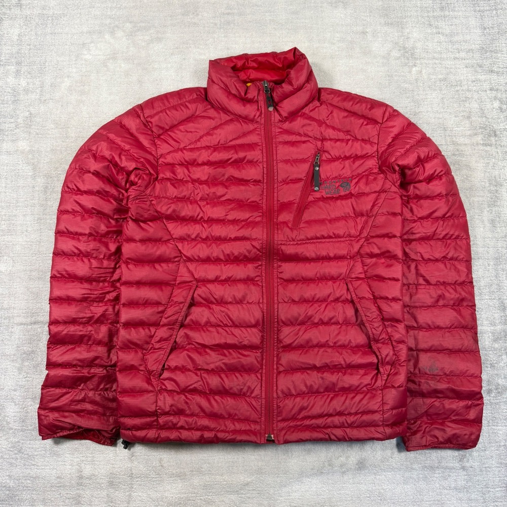 Mountain Hardwear Jacket Mens Medium Red Goose Down Alpine Puffer Outdoor Hiking
